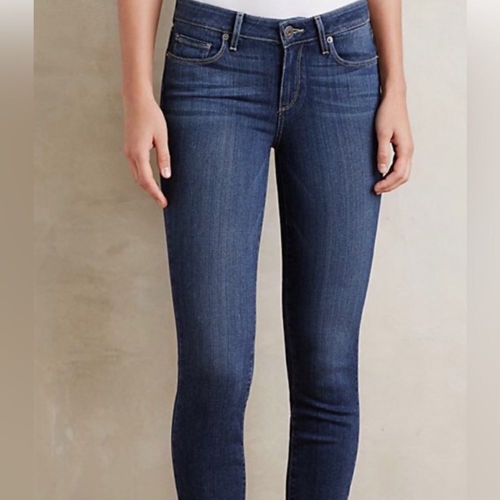 Paige Verdigo crop Zach distressed jeans size 25.